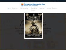 Tablet Screenshot of oberwinterthur.ch